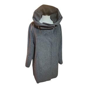 Gallery New York Gray Cowel Neck Wool Blend Coat MP